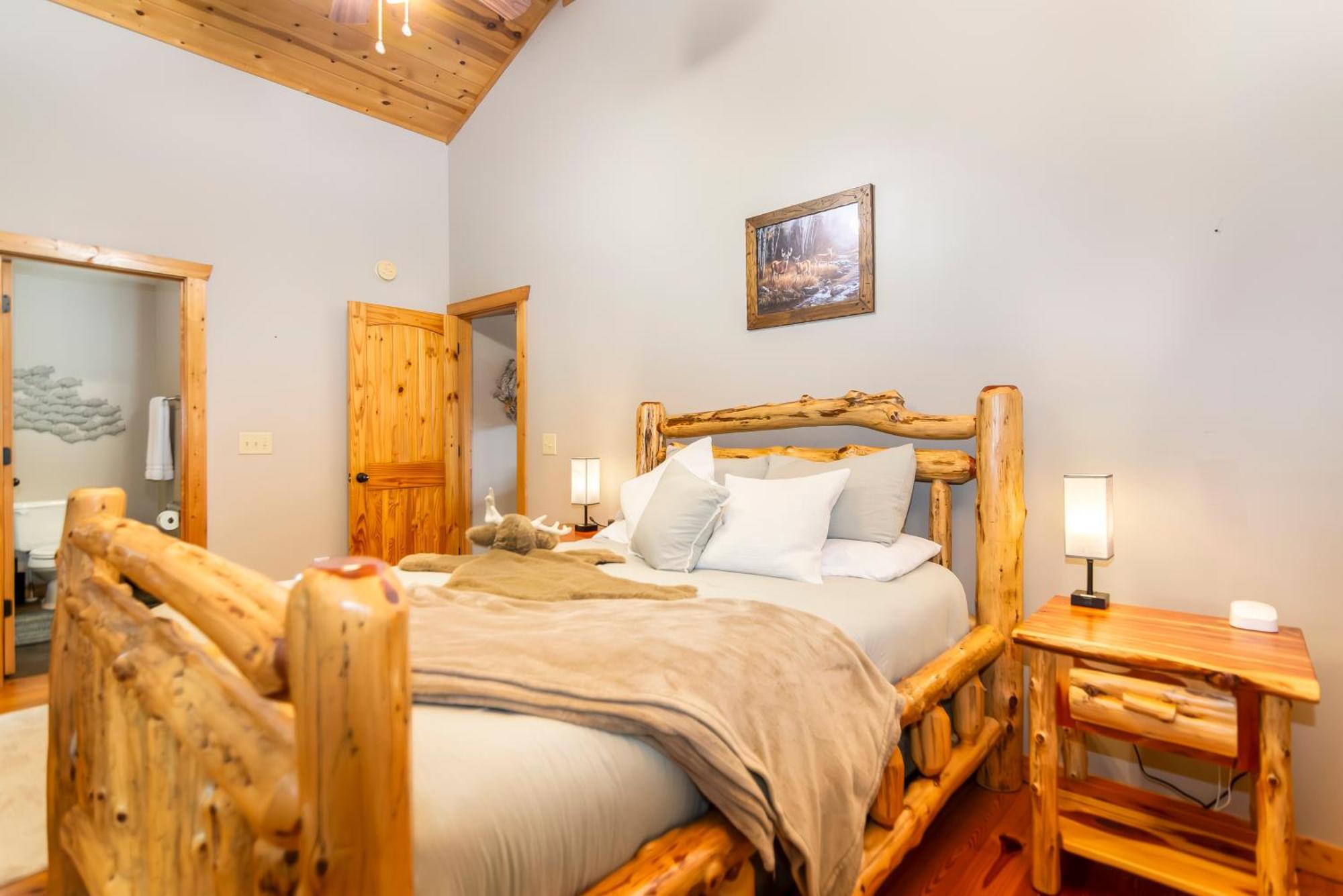 Amazing Creek View Cabin W/ Hot Tub, Firepit & Pool Table Ellijay Exterior foto